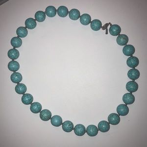 blue necklace
